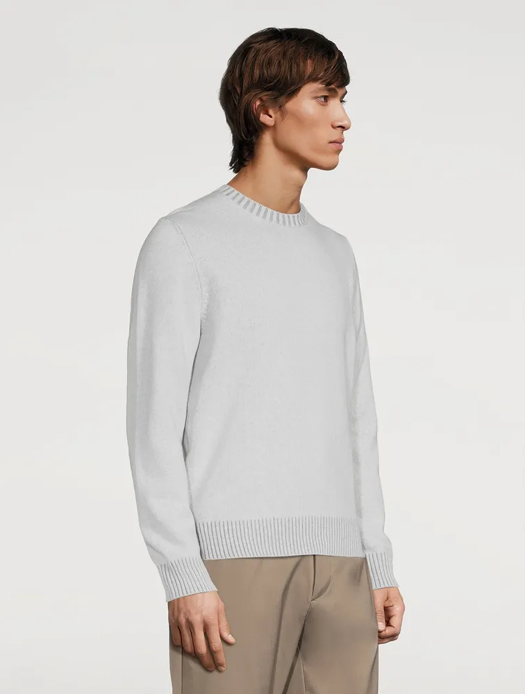 Wool-Blend Crewneck Sweater