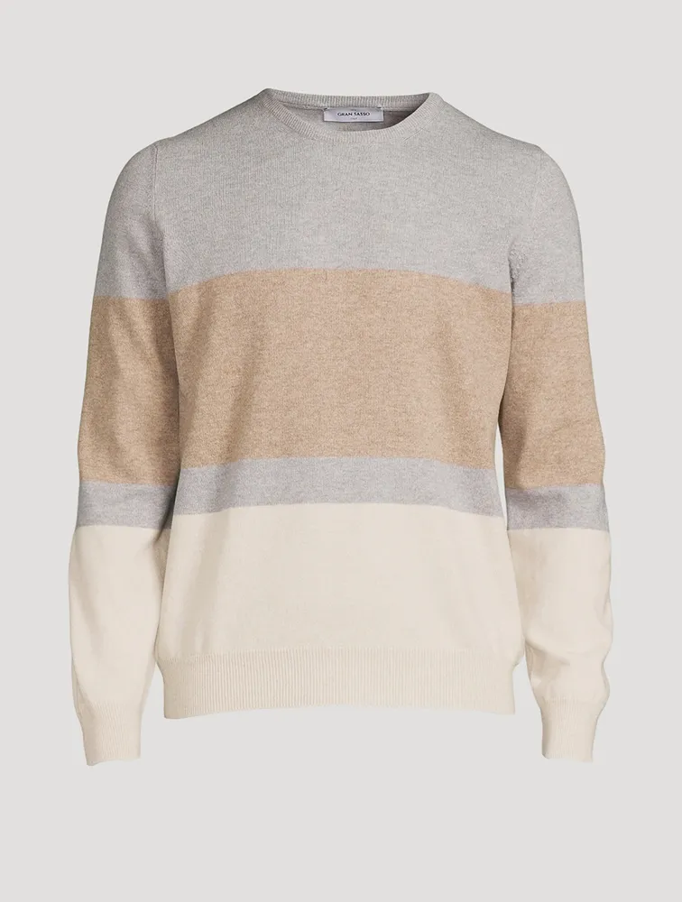 Wool And Cashmere Striped Sweater