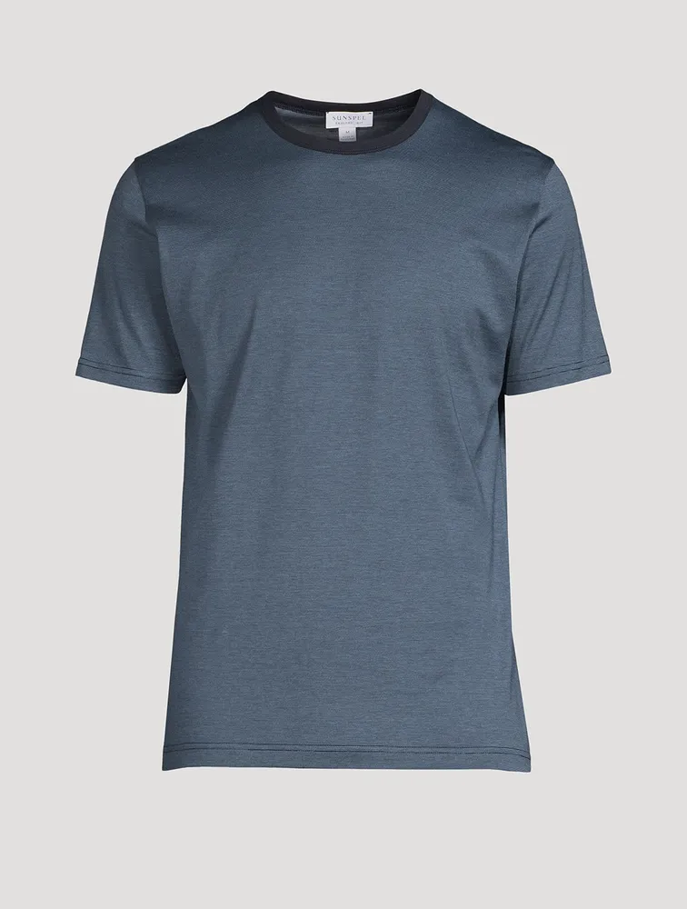 Classic Cotton T-Shirt With Tipping