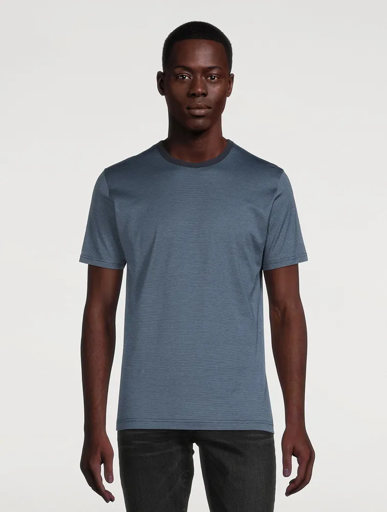 Classic Cotton T-Shirt With Tipping