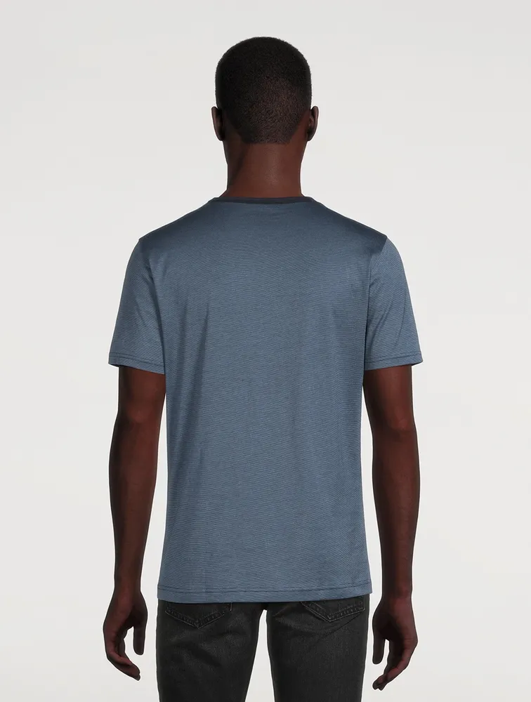 Classic Cotton T-Shirt With Tipping