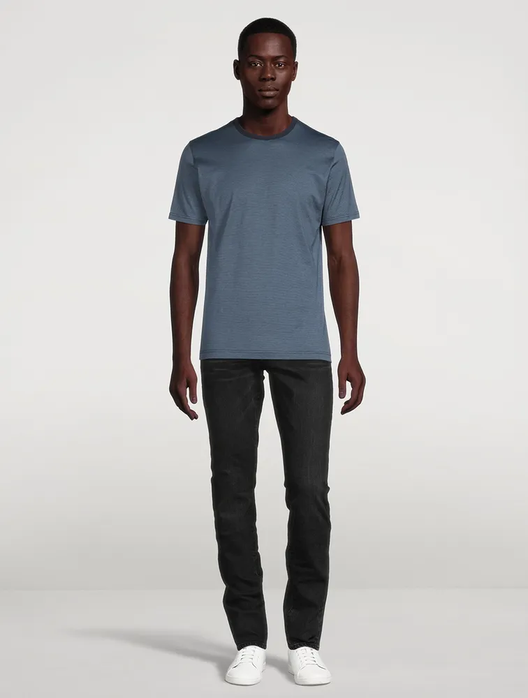 Classic Cotton T-Shirt With Tipping