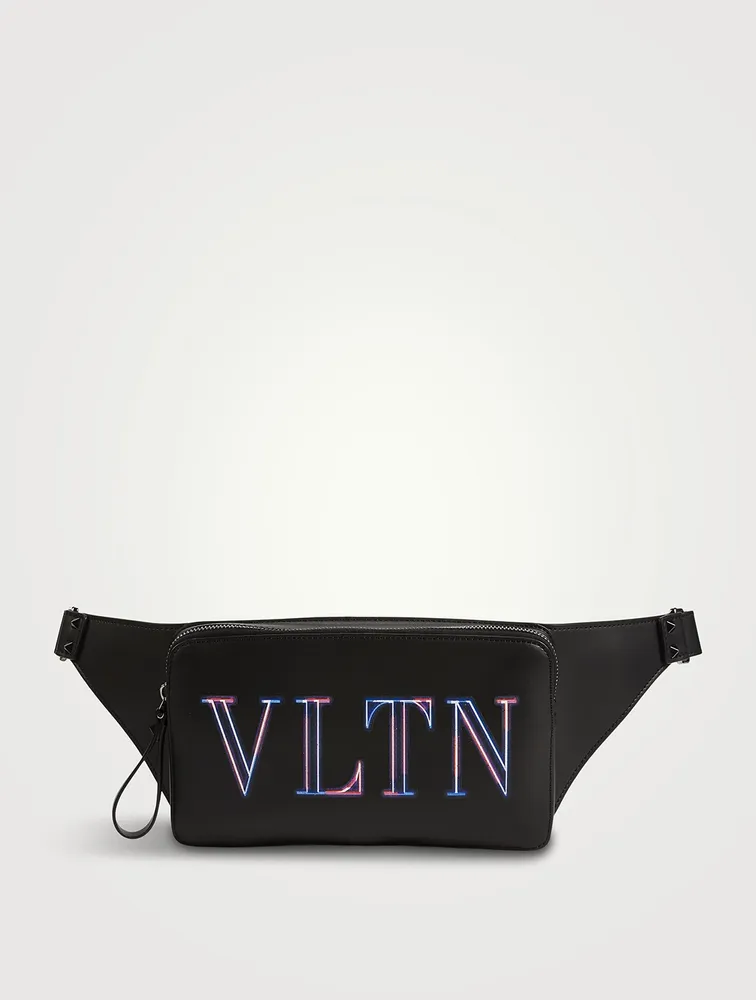 Neon VLTN Leather Belt Bag