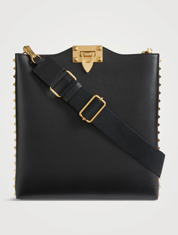 Leather Studded Crossbody Bag