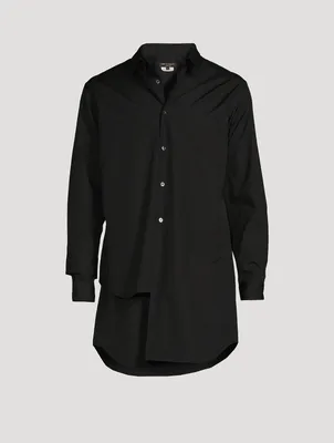 Cotton Asymmetric Tunic Shirt