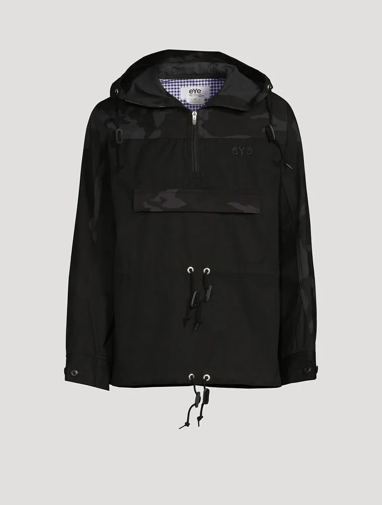 Cotton Anorak Jacket With Hood