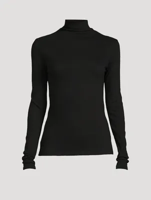 Essential Cotton Long-Sleeve Turtleneck