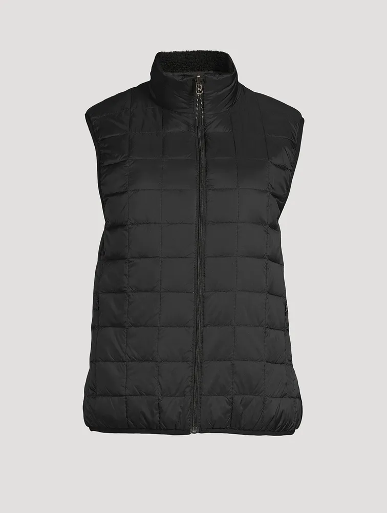 Reversible Down And Faux Shearling Vest