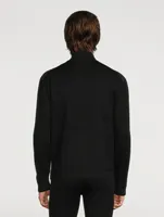 Wool Zip Sweatshirt