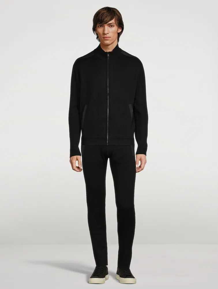 Wool Zip Sweatshirt
