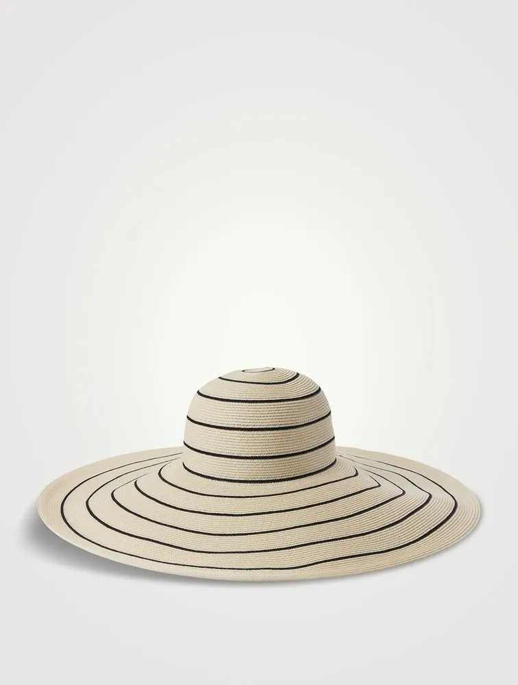 Sunny Straw Wide-Brim Hat