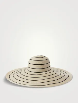Sunny Straw Wide-Brim Hat