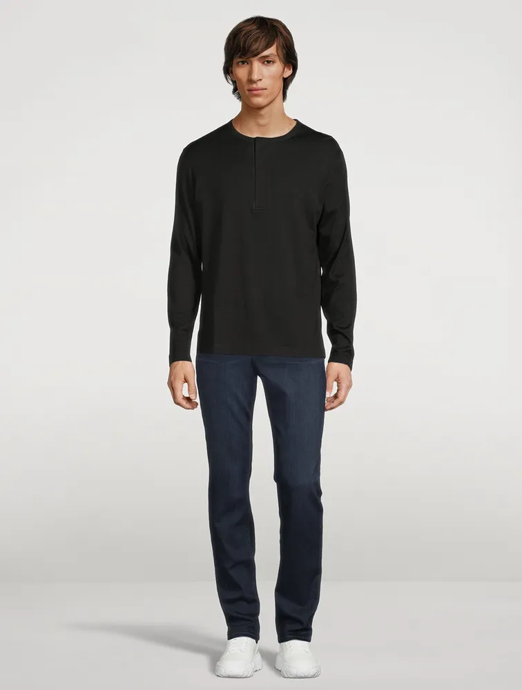 Cotton And Cashmere Henley Shirt