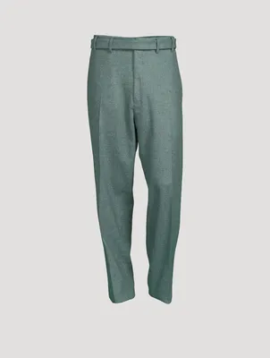 Shetland Wool Oversized Pants
