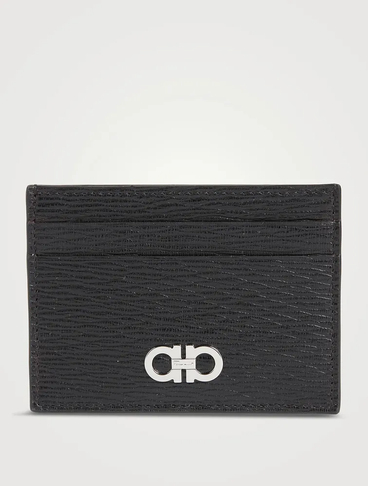 Gancini Leather Card Case