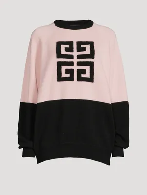 Bicolour 4G Jacquard Cashmere Sweater