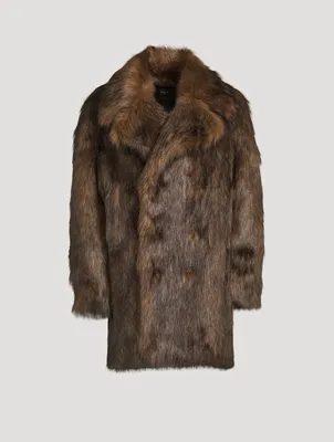Faux Fur Peacoat