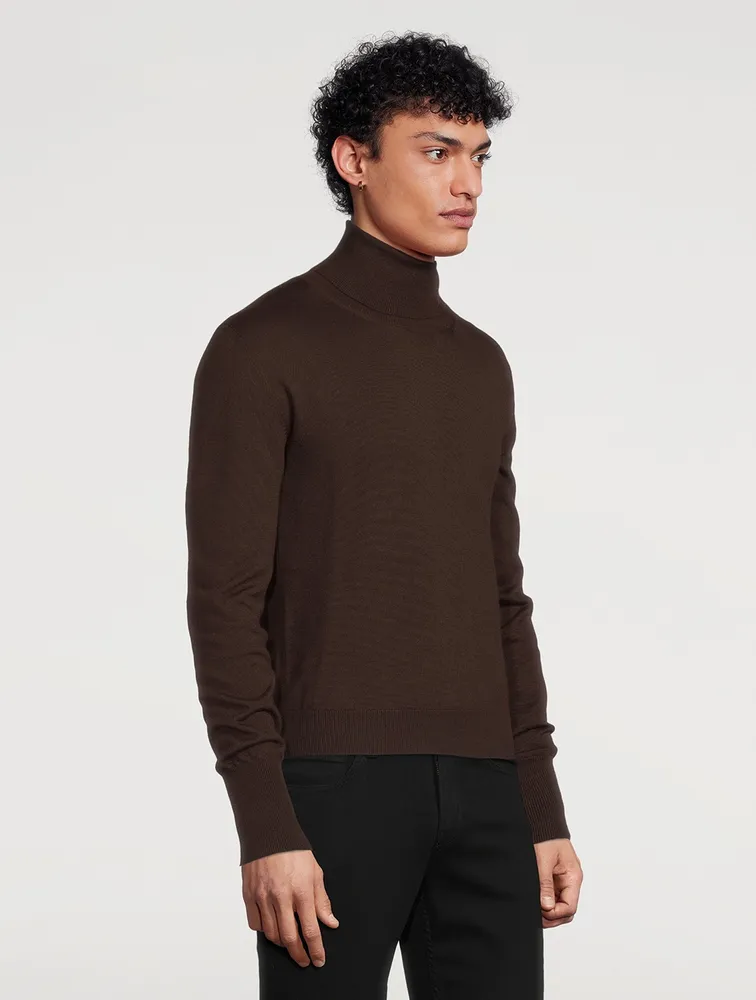 Cashmere And Silk Turtleneck Sweater