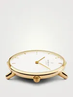 Native Stainless Steel Leather Strap Watch