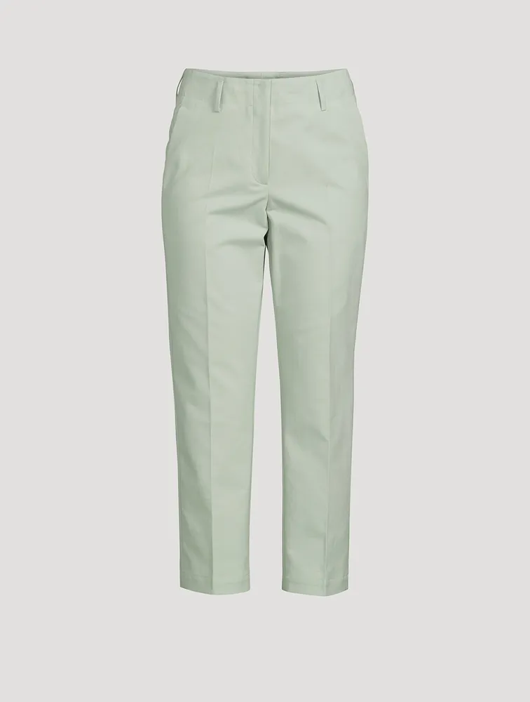 Flavian Stretch Cotton Poplin Trousers
