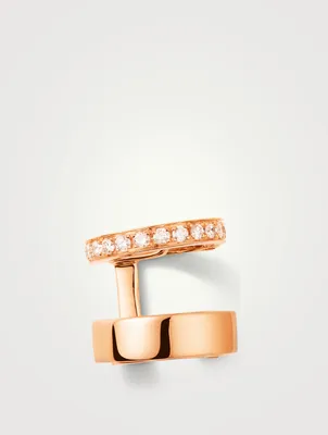 Berbère 18K Rose Gold Ear Cuff With Diamonds