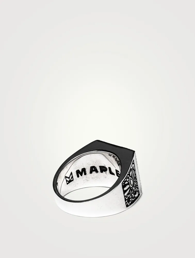 Sterling Silver Buick Ring With Tiger Eye