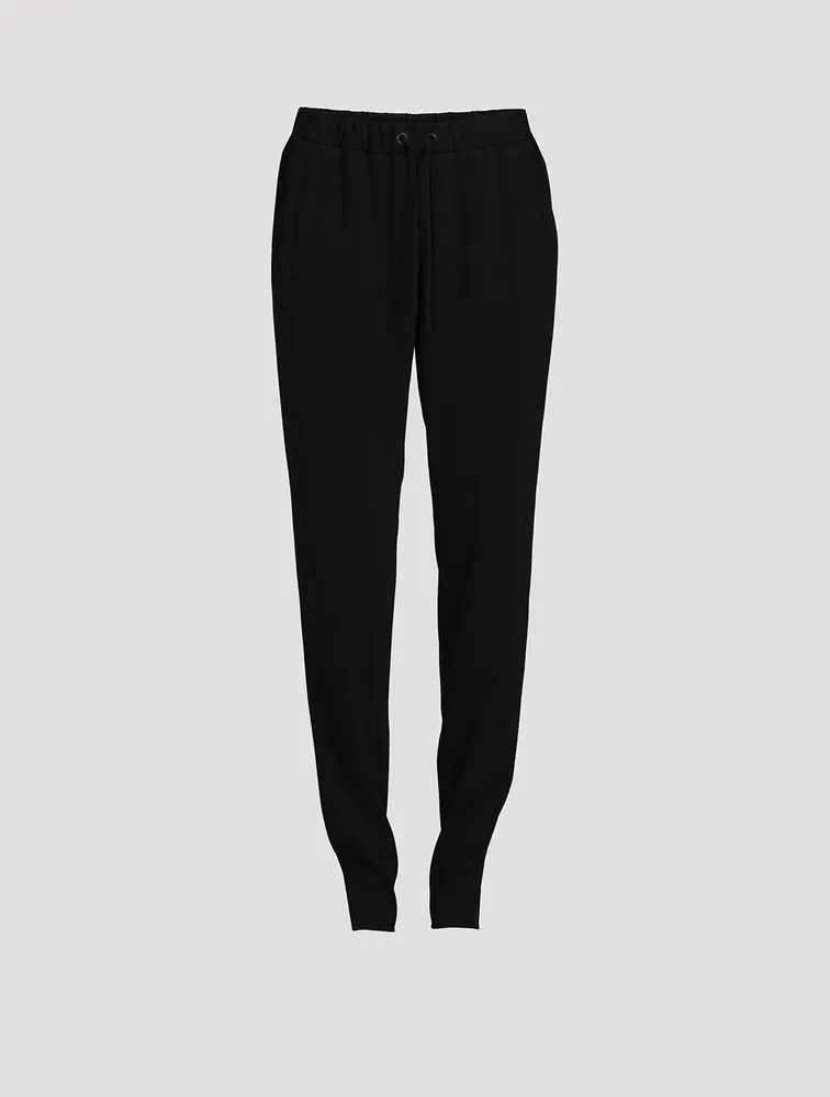 Mike Laser-Cut Crepe Joggers