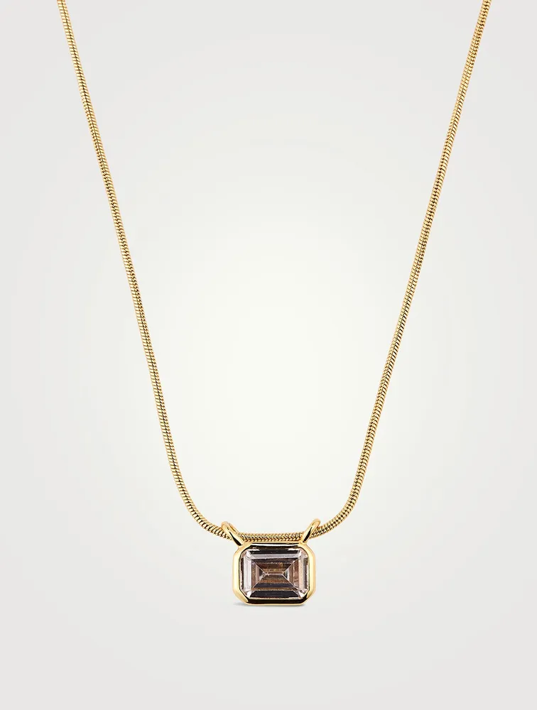 Brigitte Bezel Charm Necklace