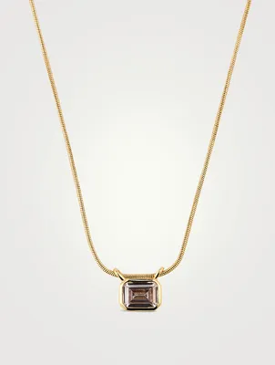 Brigitte Bezel Charm Necklace