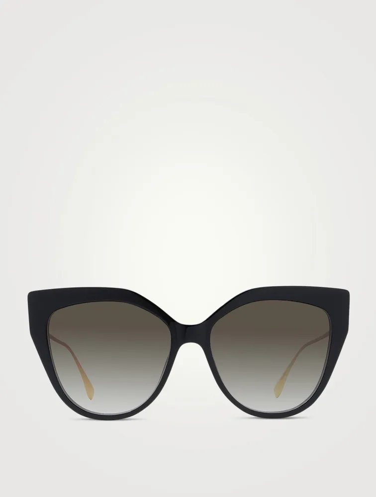 Baguette Round Cat Eye Sunglasses