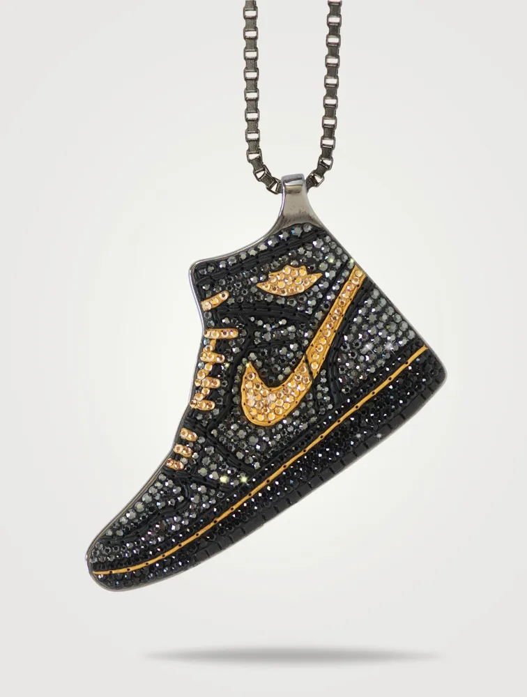 Iced Black Panther 2.0 Pendant Necklace With Crystals - Limited Edition