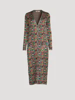 Lurex V Optical Jacquard Cardigan Dress