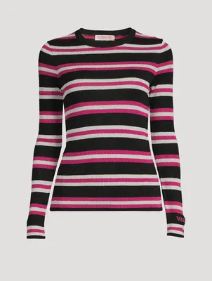 Lurex Stripe Sweater