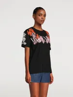 Lace Jersey T-Shirt