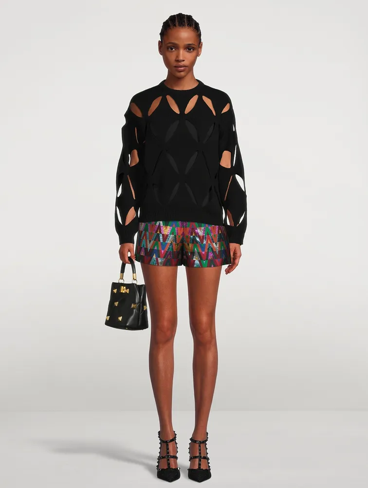 Lurex V Optical Jacquard Shorts