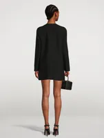 Sequin-Embellished Crepe Shift Dress