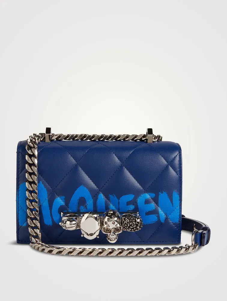 Mini Graffiti Jewelled Leather Satchel