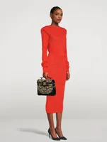 B-Buzz 23 Monogram Raffia Top Handle Bag