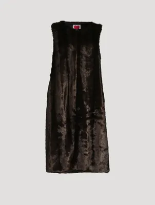 Faux Mink Vest