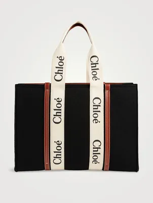 Large Woody Wool Tote Bag
