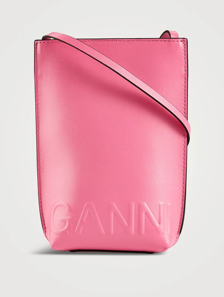 Small Banner Recycled Leather Crossbody Bag
