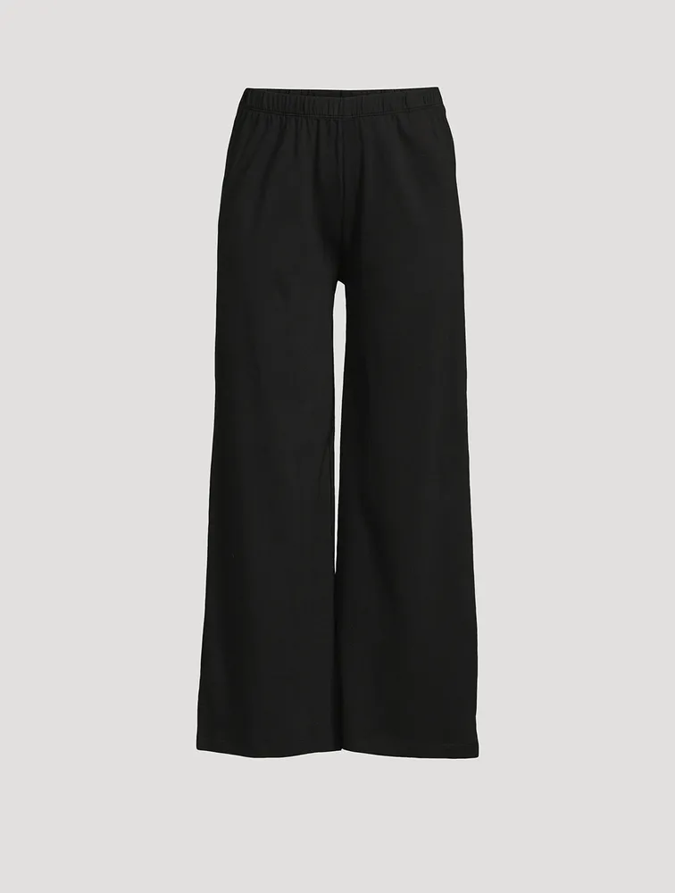Jersey Lounge Wide-Leg Pants