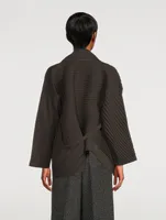 Slant Pleats Jacket