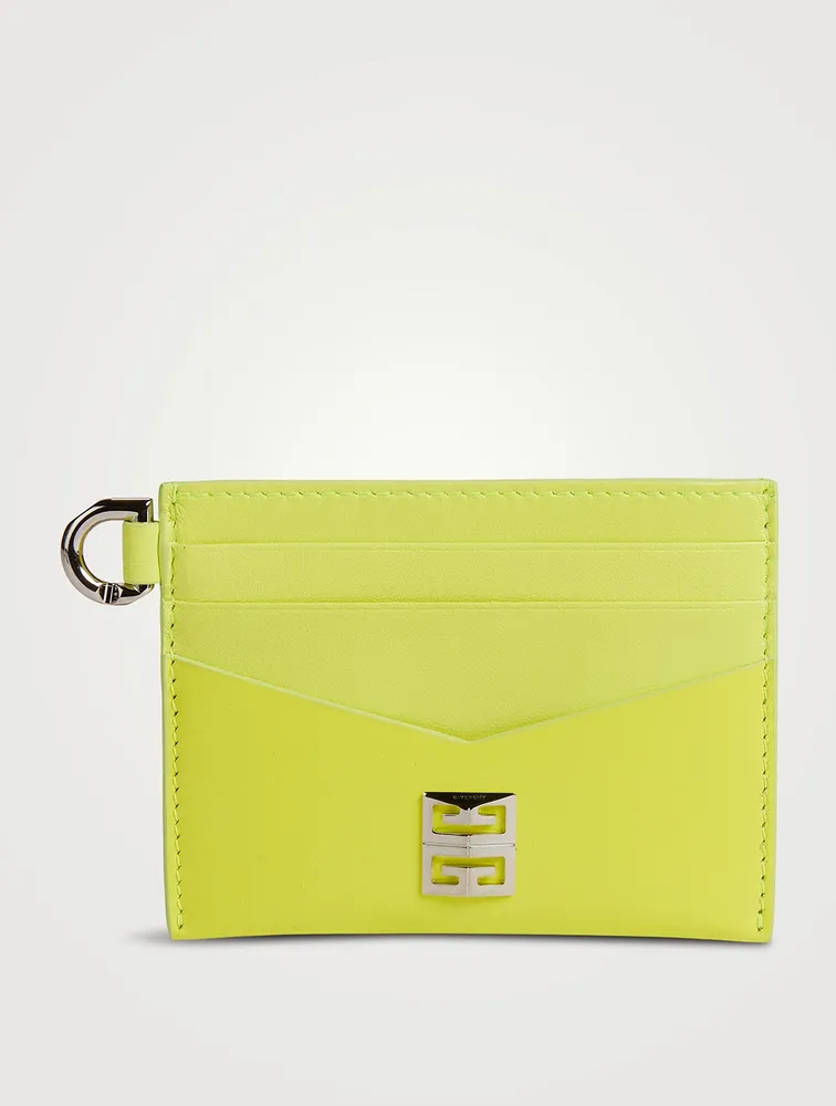 4G Neon Leather Card Holder