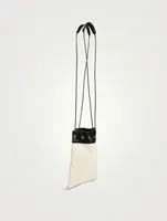 Drawstring Canvas Crossbody Pouch