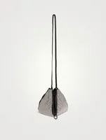 Crystal Mesh Leather Pouch