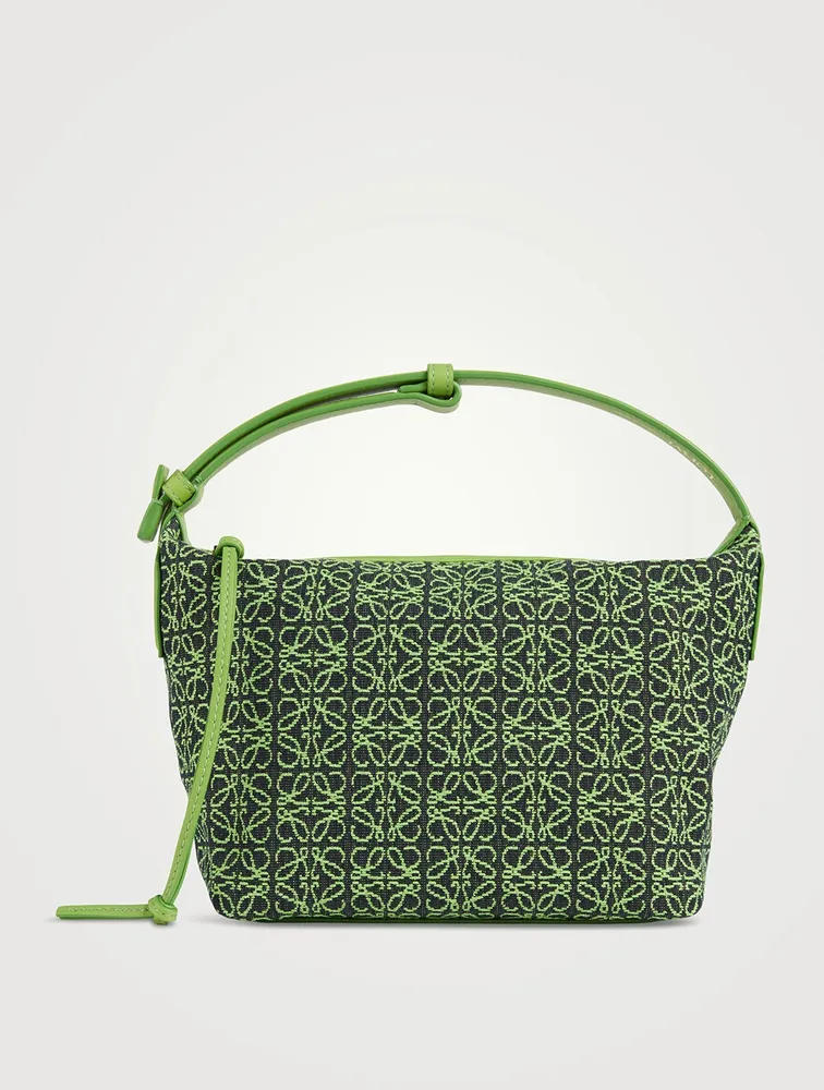Small Cubi Anagram Jacquard Canvas Shoulder Bag