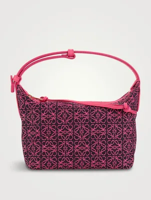 Small Cubi Anagram Jacquard Canvas Shoulder Bag