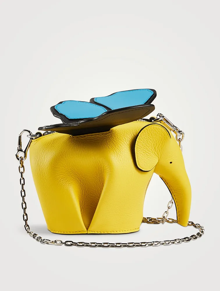 Voysey Elephant Wings Leather Crossbody Pouch
