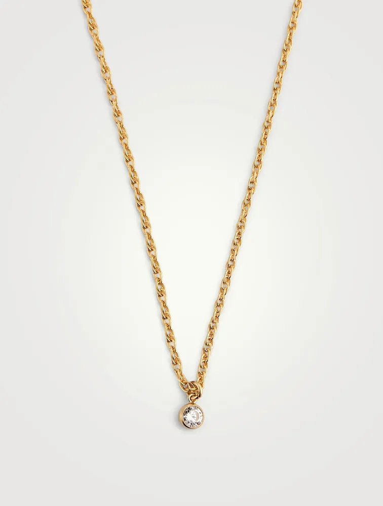 Chateau 14K Gold-Filled Necklace With Crystal